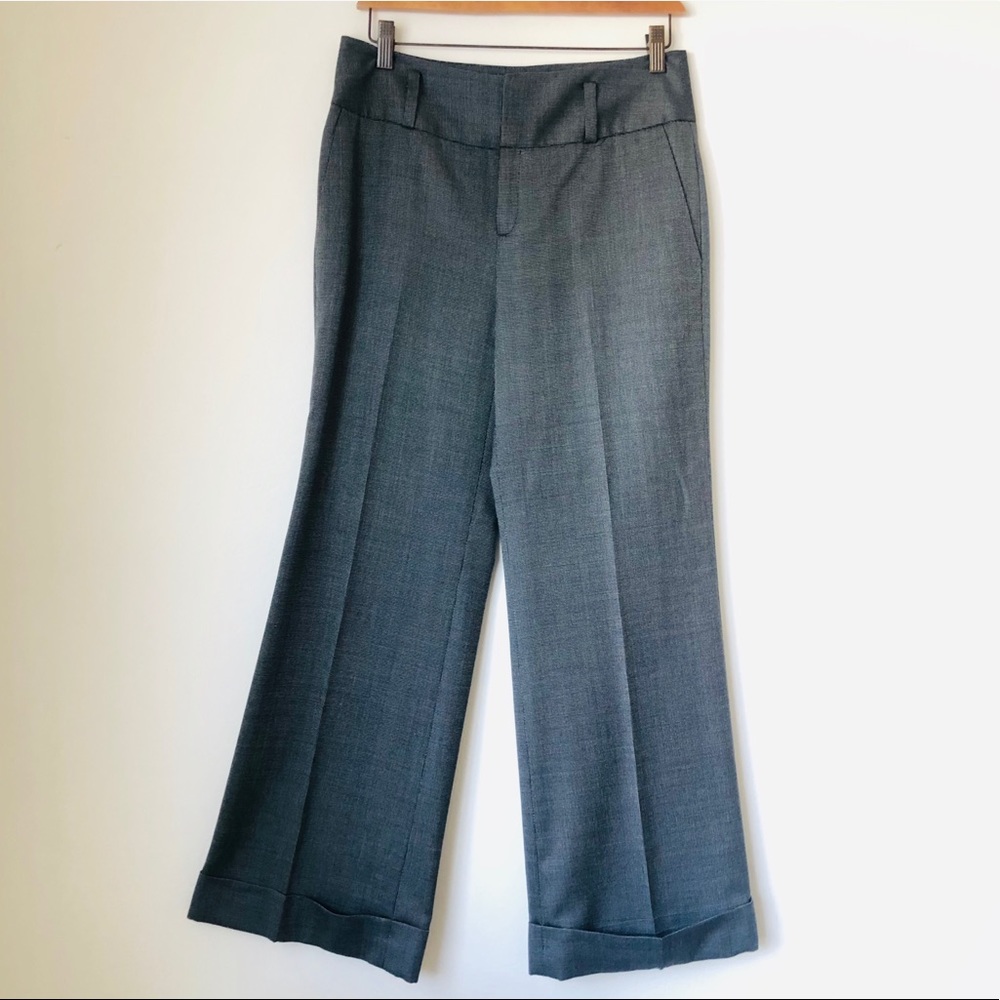 BANANA REPUBLIC HIGH-RISE WIDE LEG SILK/WOOL PANT